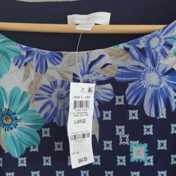 ✔️Charter club 3/4 length sleeve blouse - Picture 2 of 4